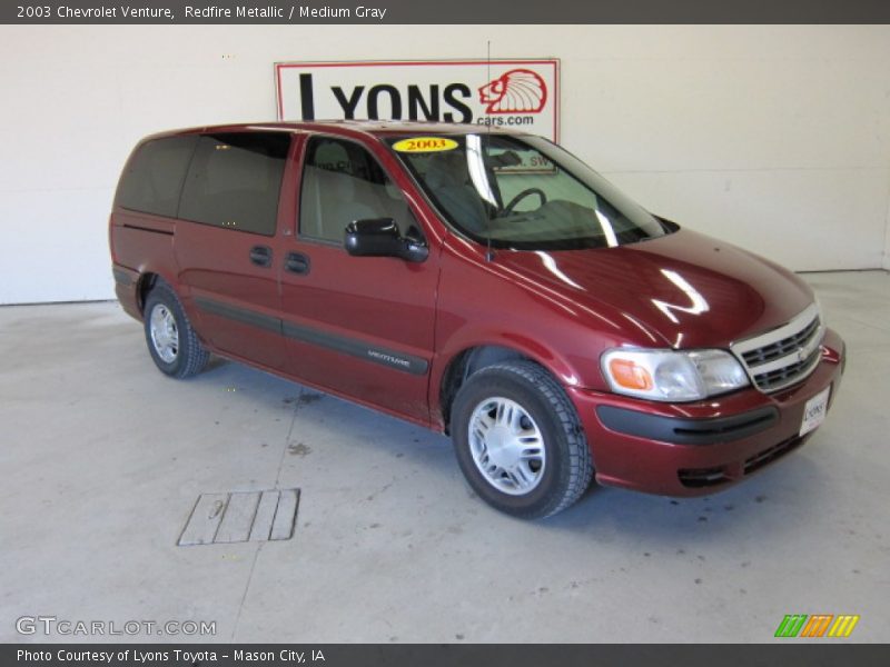 Redfire Metallic / Medium Gray 2003 Chevrolet Venture