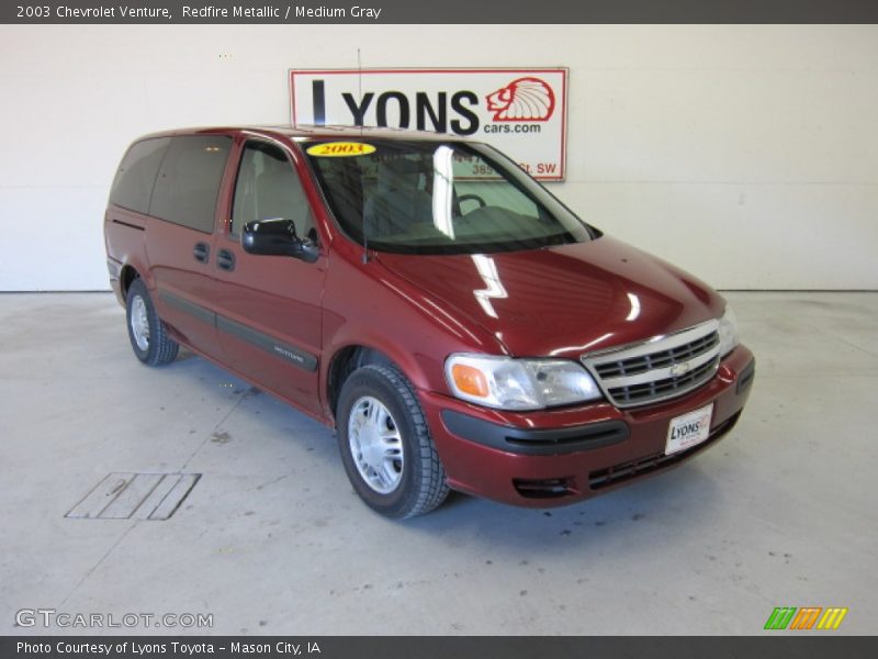 Redfire Metallic / Medium Gray 2003 Chevrolet Venture