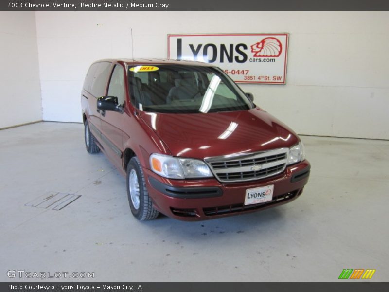 Redfire Metallic / Medium Gray 2003 Chevrolet Venture