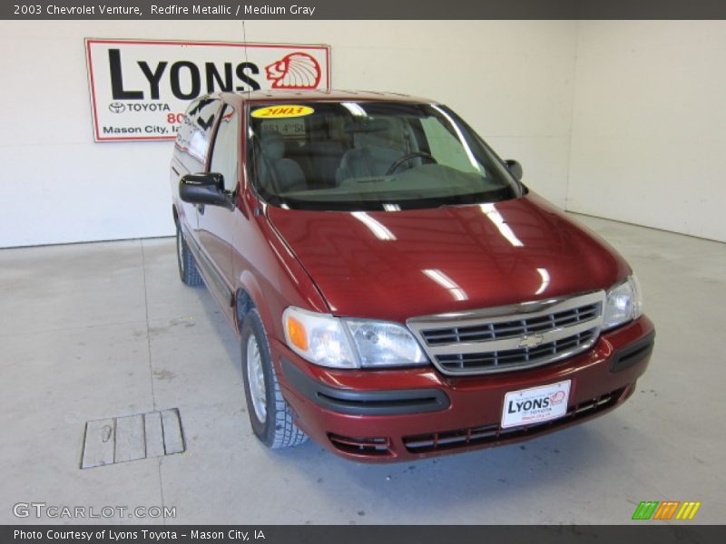 Redfire Metallic / Medium Gray 2003 Chevrolet Venture
