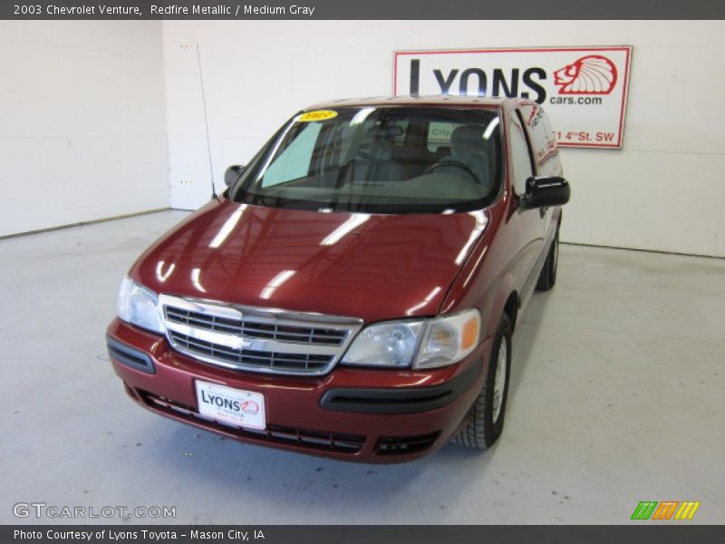 Redfire Metallic / Medium Gray 2003 Chevrolet Venture
