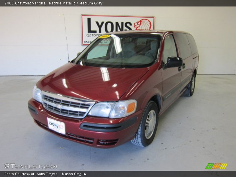 Redfire Metallic / Medium Gray 2003 Chevrolet Venture