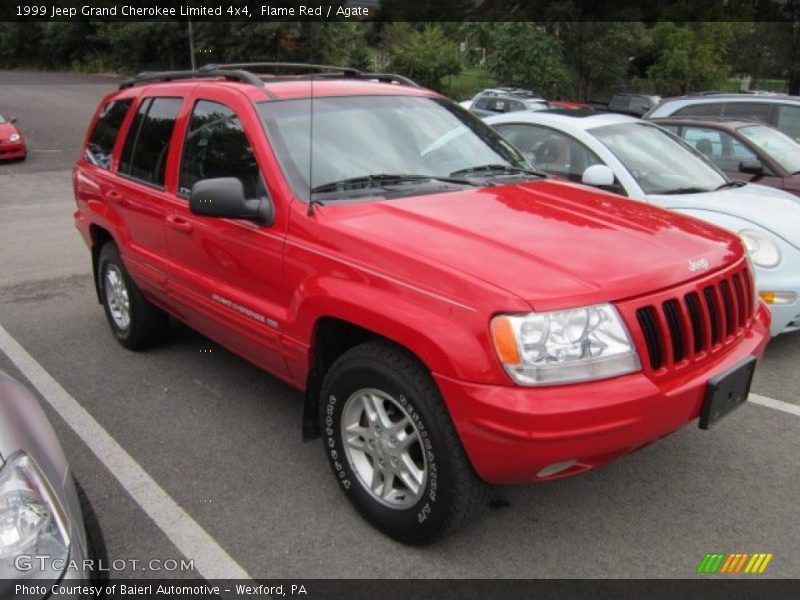 Flame Red / Agate 1999 Jeep Grand Cherokee Limited 4x4