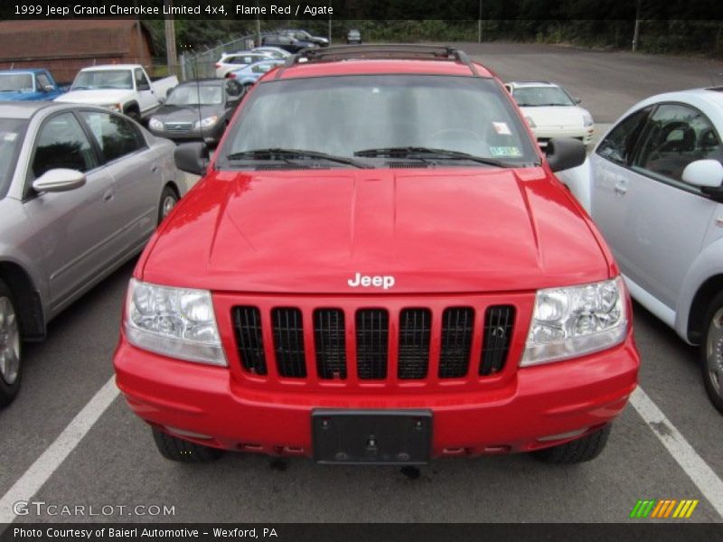 Flame Red / Agate 1999 Jeep Grand Cherokee Limited 4x4