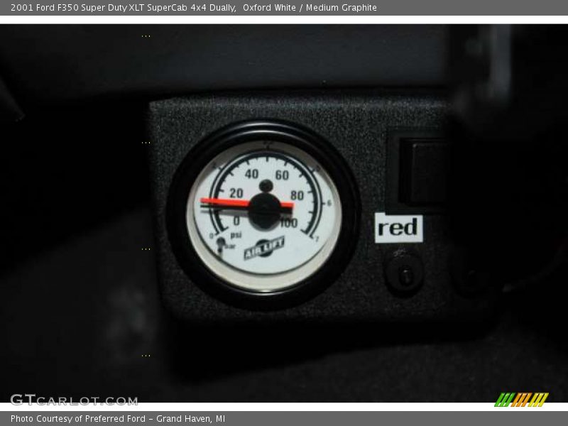 Oxford White / Medium Graphite 2001 Ford F350 Super Duty XLT SuperCab 4x4 Dually