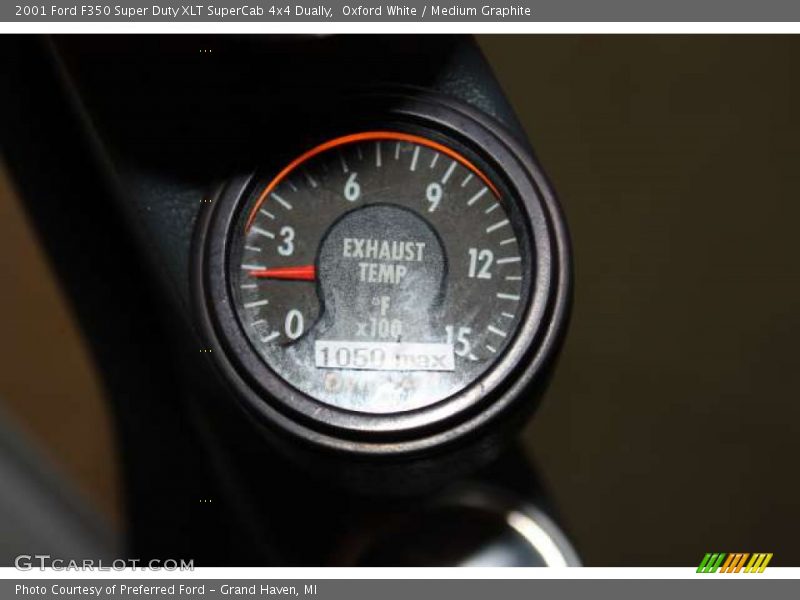 Oxford White / Medium Graphite 2001 Ford F350 Super Duty XLT SuperCab 4x4 Dually