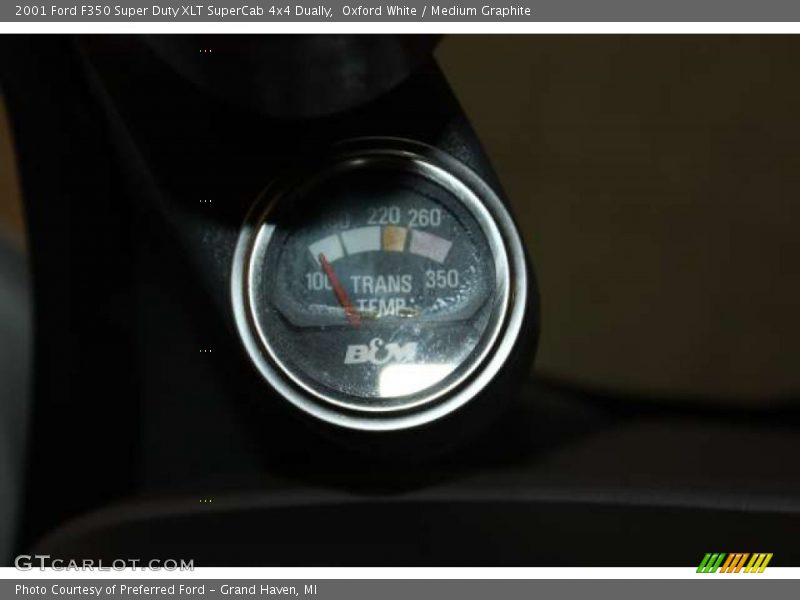 Oxford White / Medium Graphite 2001 Ford F350 Super Duty XLT SuperCab 4x4 Dually