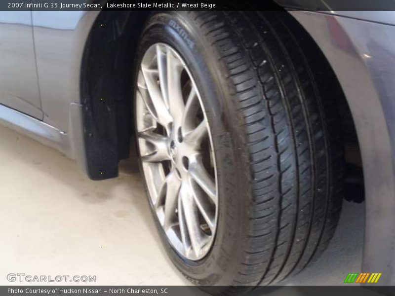 Lakeshore Slate Metallic / Wheat Beige 2007 Infiniti G 35 Journey Sedan