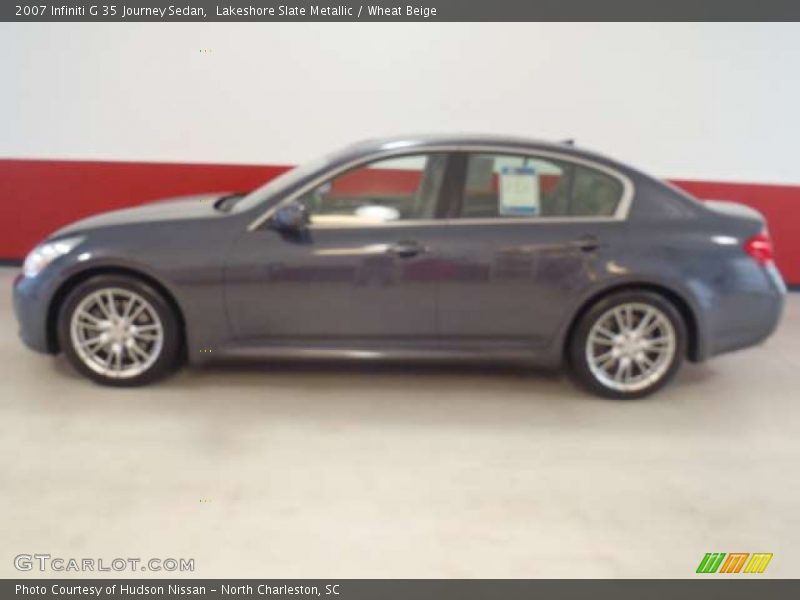 Lakeshore Slate Metallic / Wheat Beige 2007 Infiniti G 35 Journey Sedan