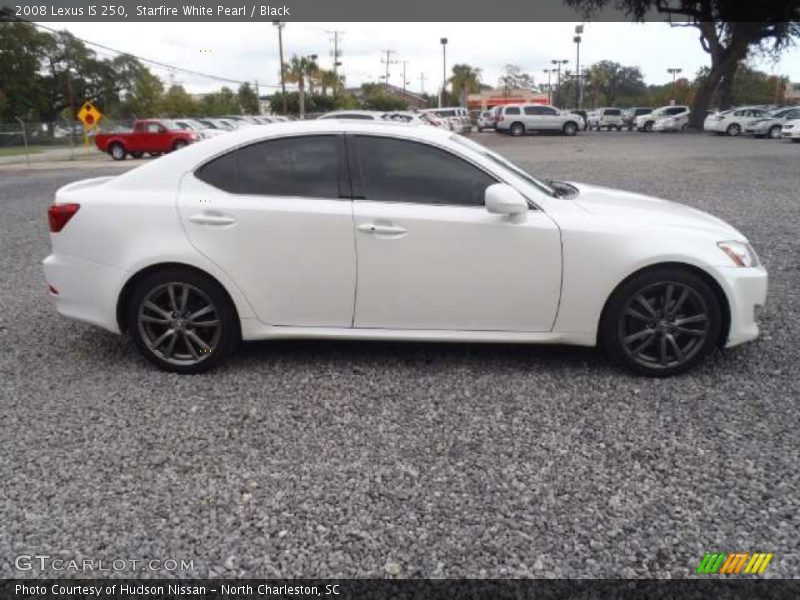 Starfire White Pearl / Black 2008 Lexus IS 250