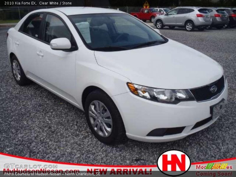 Clear White / Stone 2010 Kia Forte EX