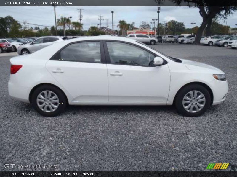 Clear White / Stone 2010 Kia Forte EX