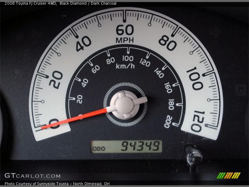 Black Diamond / Dark Charcoal 2008 Toyota FJ Cruiser 4WD