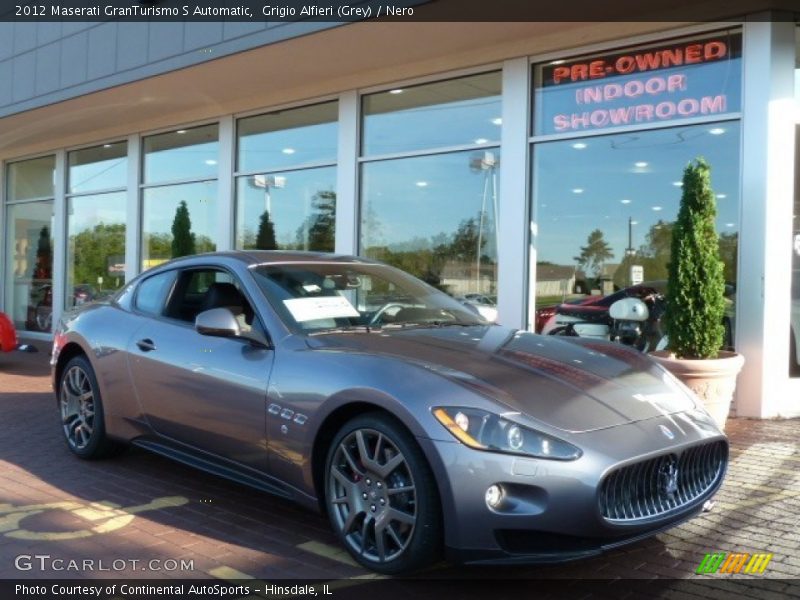 Grigio Alfieri (Grey) / Nero 2012 Maserati GranTurismo S Automatic