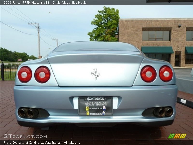 Grigio Alloy / Blue Medio 2003 Ferrari 575M Maranello F1