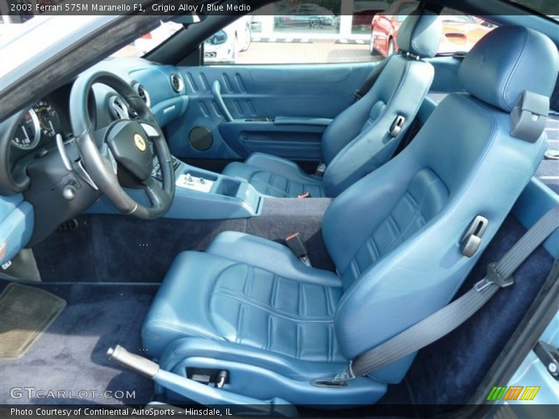  2003 575M Maranello F1 Blue Medio Interior