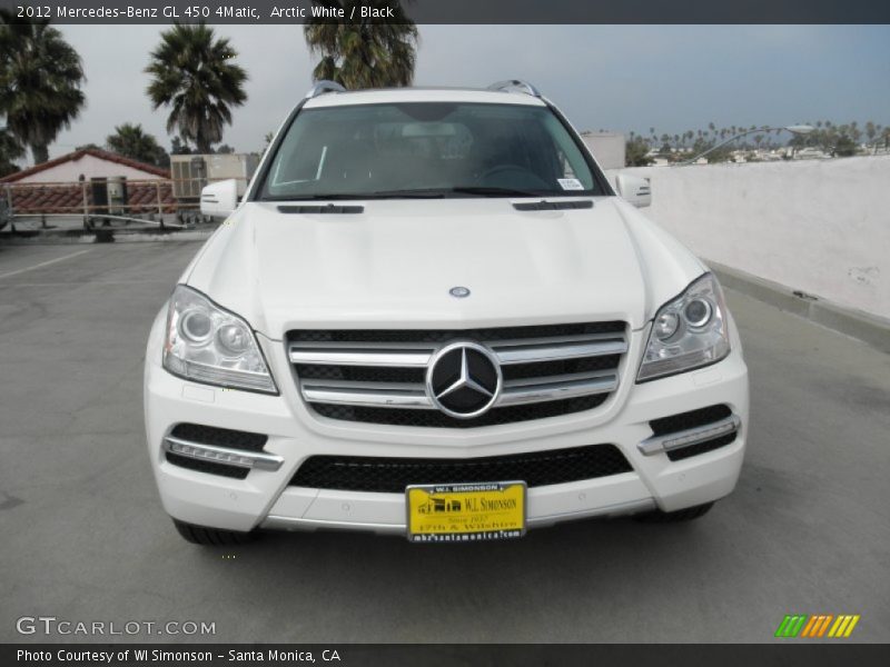 Arctic White / Black 2012 Mercedes-Benz GL 450 4Matic