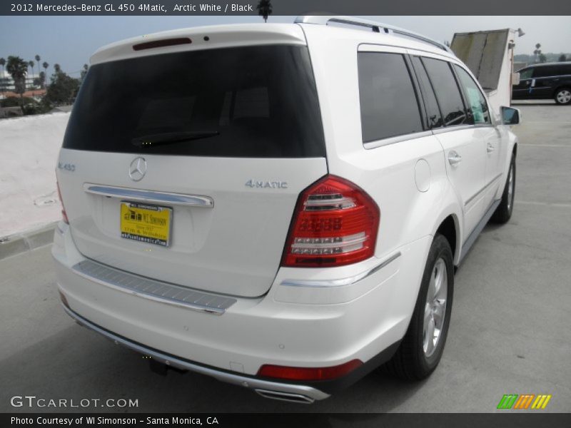 Arctic White / Black 2012 Mercedes-Benz GL 450 4Matic