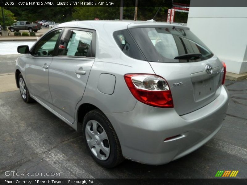 Classic Silver Metallic / Ash Gray 2009 Toyota Matrix S AWD