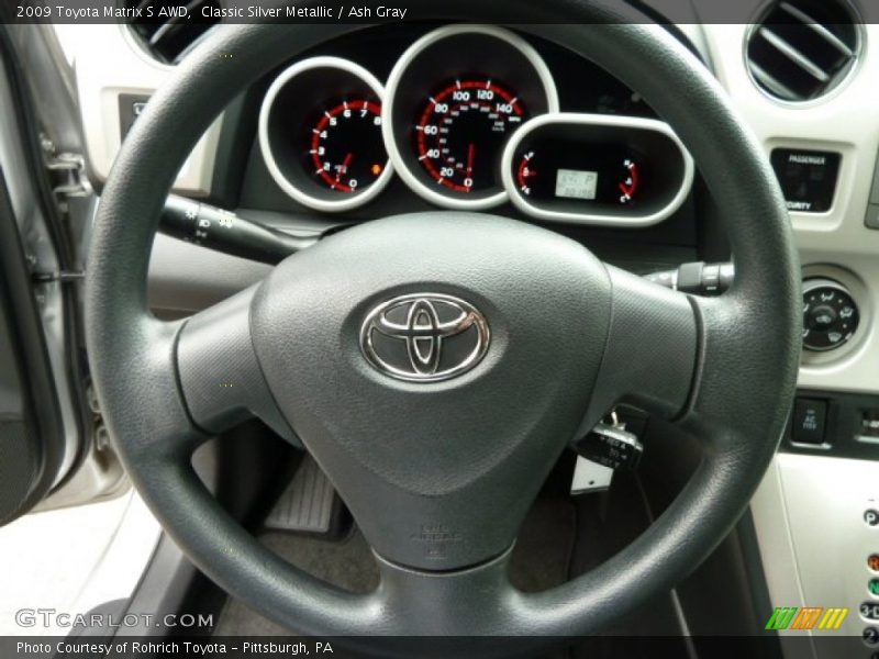 Classic Silver Metallic / Ash Gray 2009 Toyota Matrix S AWD
