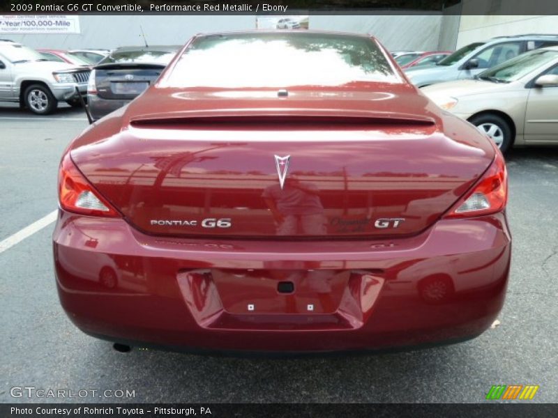 Performance Red Metallic / Ebony 2009 Pontiac G6 GT Convertible