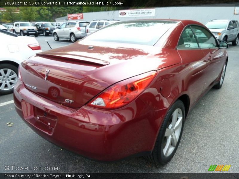 Performance Red Metallic / Ebony 2009 Pontiac G6 GT Convertible