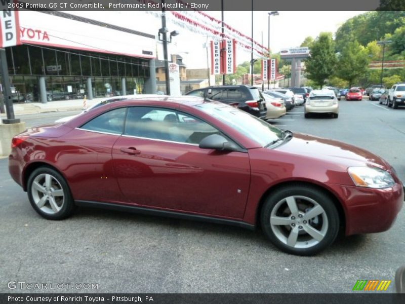 Performance Red Metallic / Ebony 2009 Pontiac G6 GT Convertible