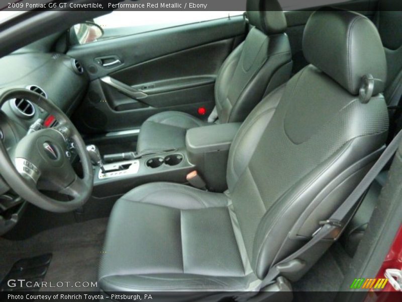  2009 G6 GT Convertible Ebony Interior