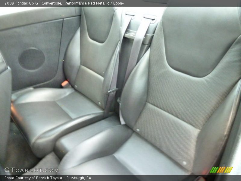  2009 G6 GT Convertible Ebony Interior