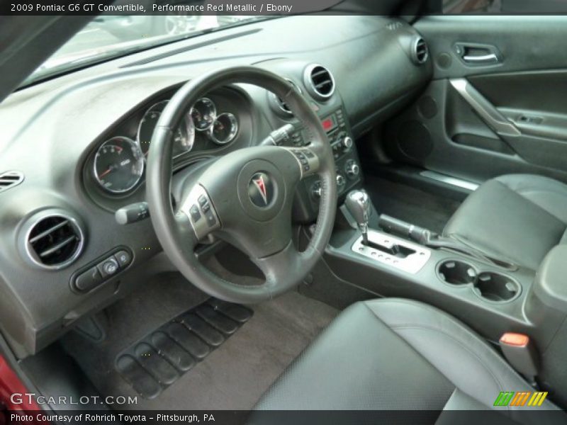  2009 G6 GT Convertible Ebony Interior