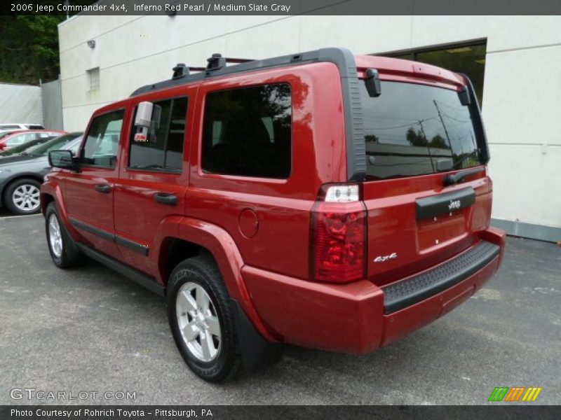 Inferno Red Pearl / Medium Slate Gray 2006 Jeep Commander 4x4