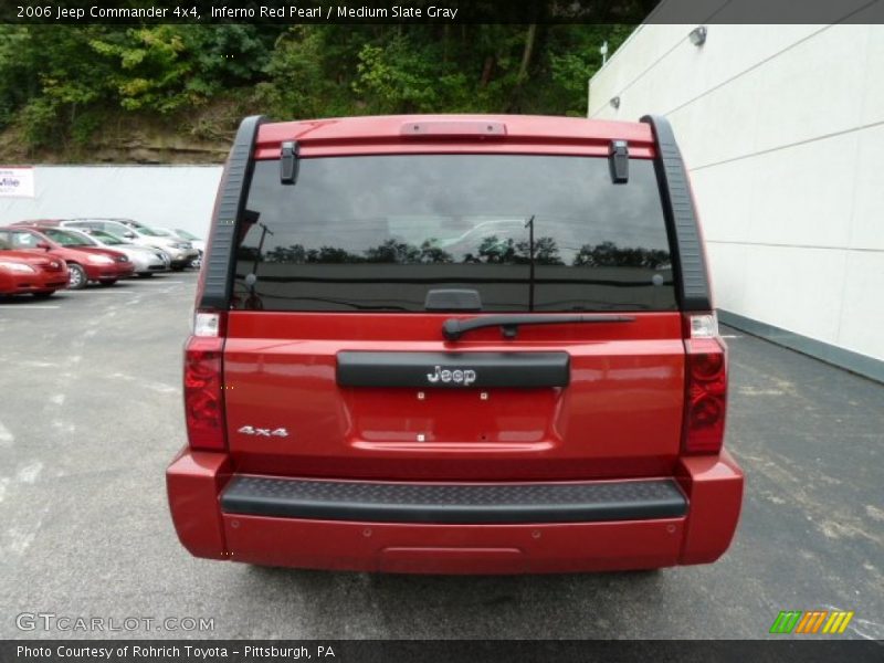 Inferno Red Pearl / Medium Slate Gray 2006 Jeep Commander 4x4