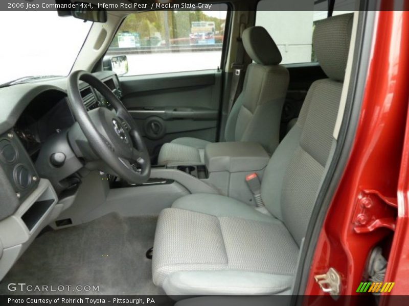 Inferno Red Pearl / Medium Slate Gray 2006 Jeep Commander 4x4