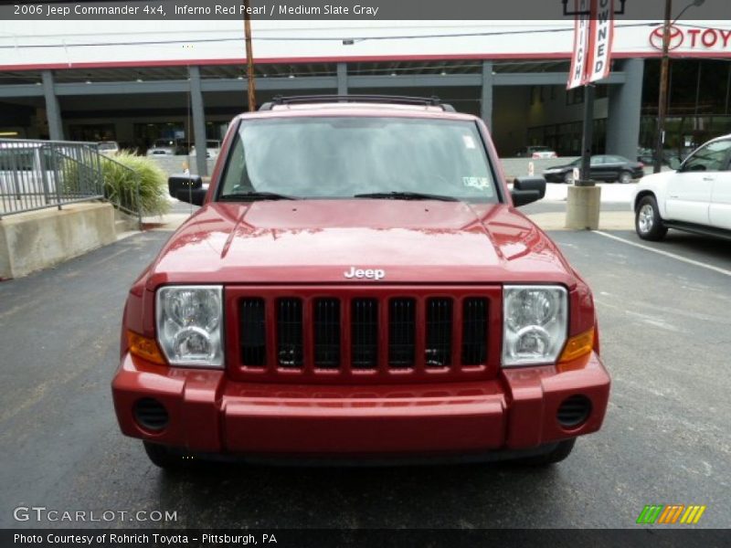 Inferno Red Pearl / Medium Slate Gray 2006 Jeep Commander 4x4