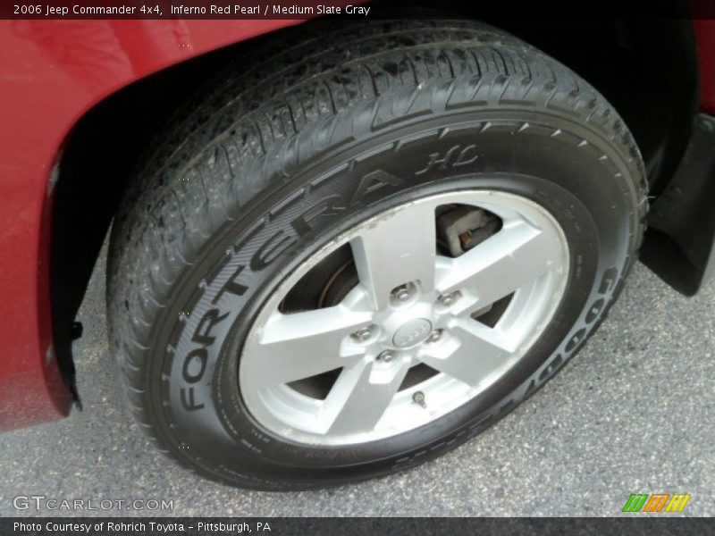 Inferno Red Pearl / Medium Slate Gray 2006 Jeep Commander 4x4