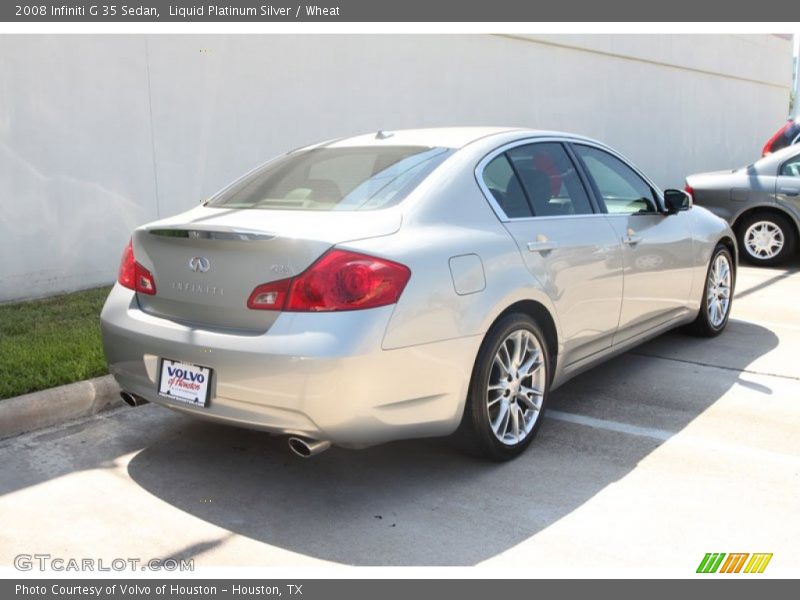 Liquid Platinum Silver / Wheat 2008 Infiniti G 35 Sedan