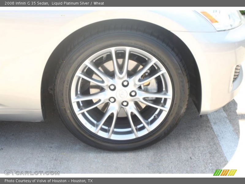 Liquid Platinum Silver / Wheat 2008 Infiniti G 35 Sedan