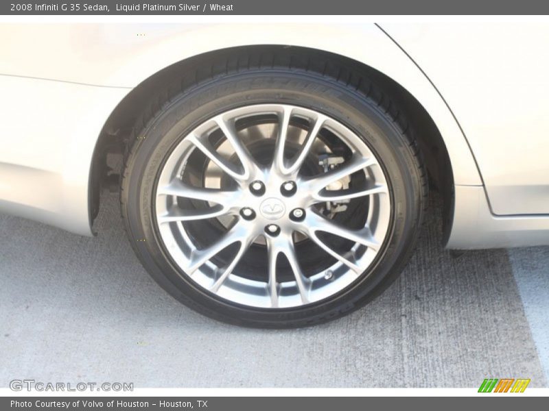 Liquid Platinum Silver / Wheat 2008 Infiniti G 35 Sedan