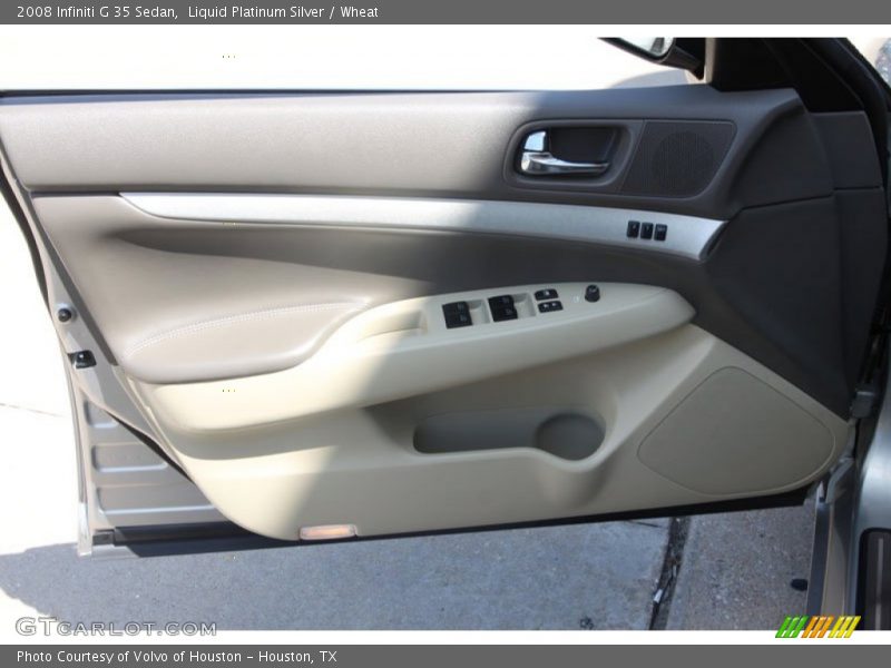 Liquid Platinum Silver / Wheat 2008 Infiniti G 35 Sedan
