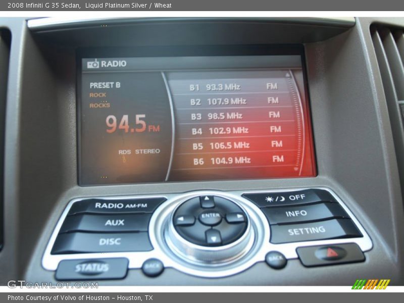 Liquid Platinum Silver / Wheat 2008 Infiniti G 35 Sedan
