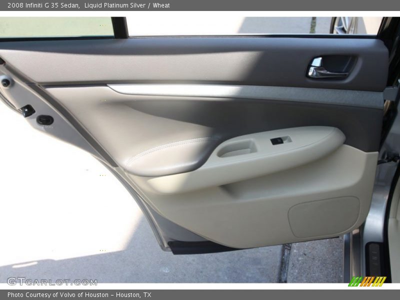Liquid Platinum Silver / Wheat 2008 Infiniti G 35 Sedan