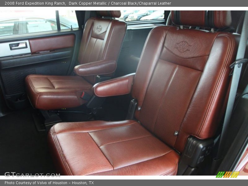 Dark Copper Metallic / Charcoal Black/Chaparral Leather 2008 Ford Expedition King Ranch