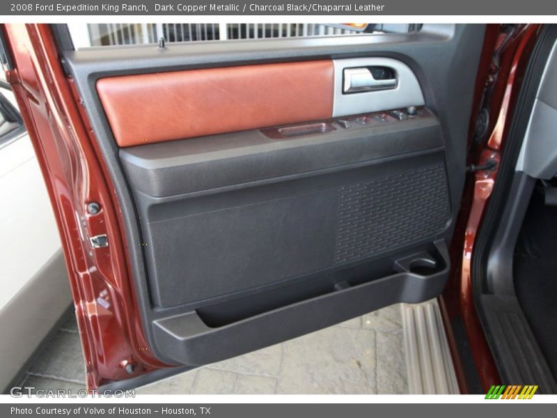 Dark Copper Metallic / Charcoal Black/Chaparral Leather 2008 Ford Expedition King Ranch