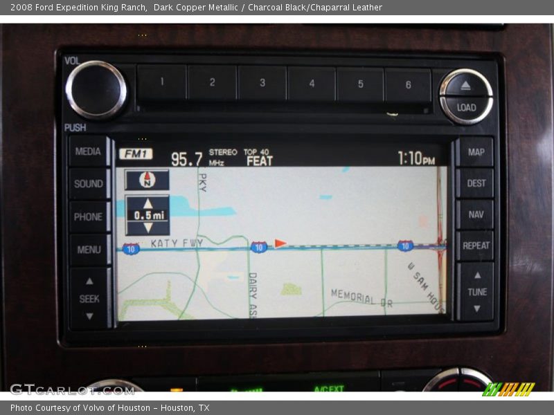 Dark Copper Metallic / Charcoal Black/Chaparral Leather 2008 Ford Expedition King Ranch