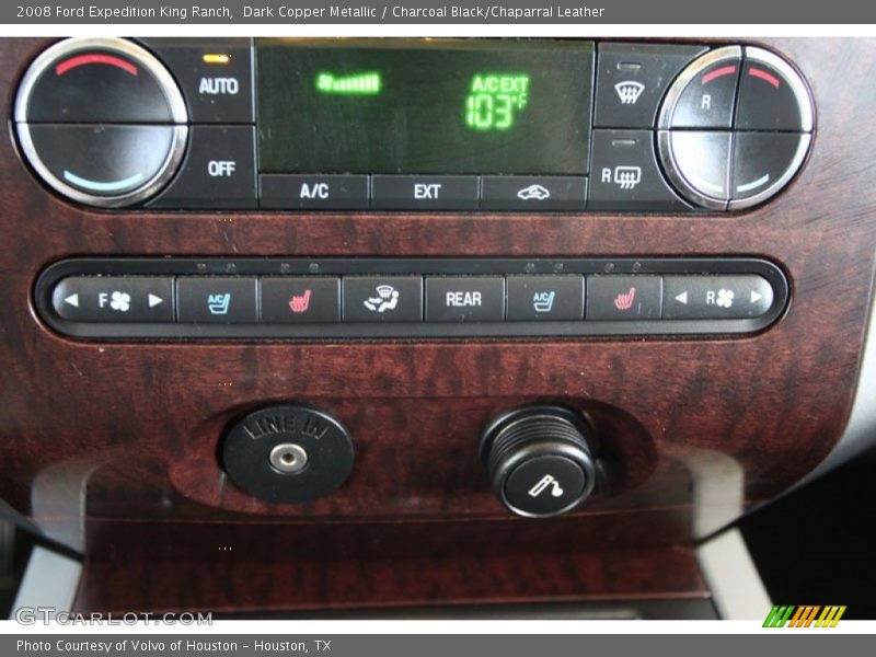 Dark Copper Metallic / Charcoal Black/Chaparral Leather 2008 Ford Expedition King Ranch