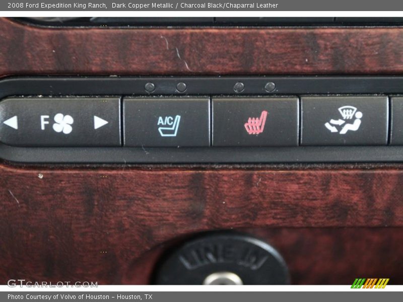 Dark Copper Metallic / Charcoal Black/Chaparral Leather 2008 Ford Expedition King Ranch