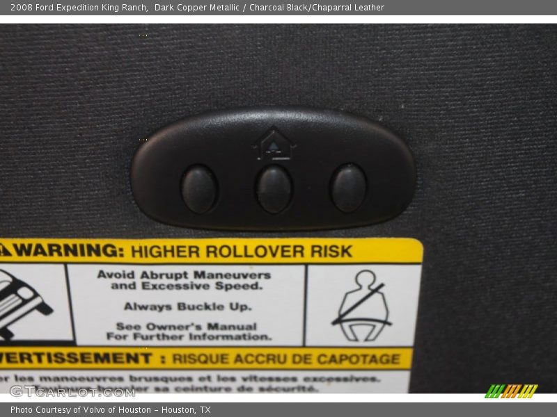 Dark Copper Metallic / Charcoal Black/Chaparral Leather 2008 Ford Expedition King Ranch