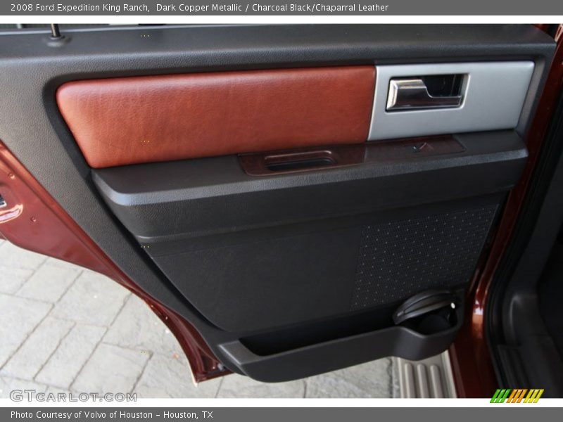 Dark Copper Metallic / Charcoal Black/Chaparral Leather 2008 Ford Expedition King Ranch