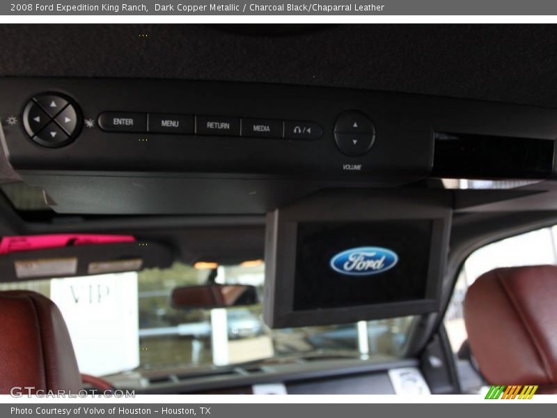 Dark Copper Metallic / Charcoal Black/Chaparral Leather 2008 Ford Expedition King Ranch