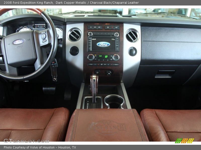 Dark Copper Metallic / Charcoal Black/Chaparral Leather 2008 Ford Expedition King Ranch